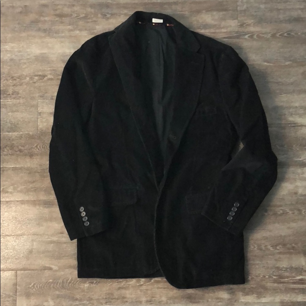 JCrew corduroy blazer, black, small